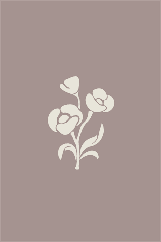 vectorprintable-illustrations-minimalistic-illustration-in-terracotta-color-leaves-flowers-58918