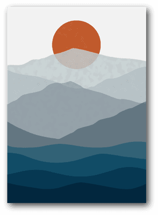 vectorset-of-three-beautiful-contemporary-aesthetic-minimal-landscape-poster-cover-illustrations-638773
