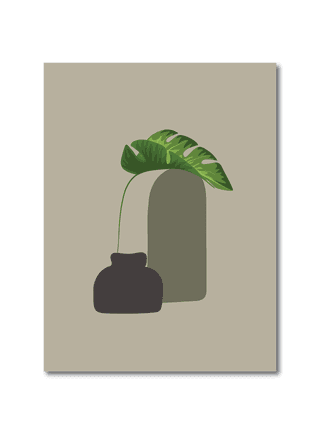 vectortrendy-design-for-greeting-cards-invitations-posters-vases-and-tropical-leaves-abstract-modern-9849