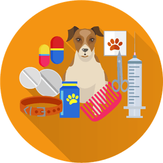 veterinarydoctor-and-animals-vet-clinic-flat-round-icons-894108