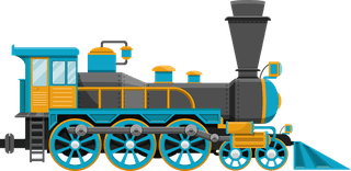 vintagetrain-on-railroad-vector-design-illustration-set-isolated-on-white-background-876339