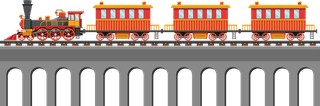 vintagetrain-on-railroad-vector-design-illustration-set-isolated-on-white-background-408463