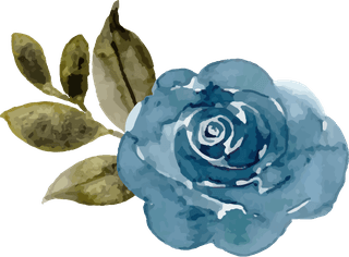 watercolorblue-yellow-floral-elements-arrangement-collection-503476