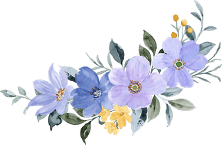 watercoloryellow-purple-floral-bouquet-collection-141880