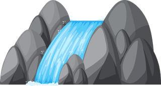 waterfallset-isolated-water-element-916661