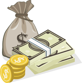 wealthdesign-elements-cash-coin-piggy-wallet-sketch-870123