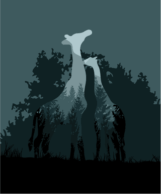 wildernessbackground-templates-dark-blurred-animals-silhouettes-16894