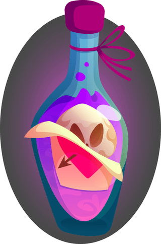 witchstuff-magic-items-hat-bird-animal-skulls-love-death-potion-bottle-quill-pen-with-inks-green-893897