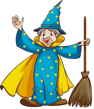 witchwitch-and-wizard-with-magic-wand-illustration-831247