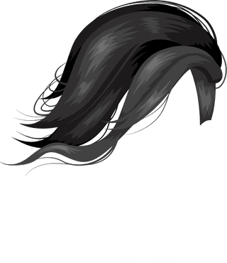 womenhairstyle-back-view-icons-collection-158846