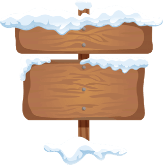 woodensignboards-direction-sign-board-pointer-with-snow-ice-caps-realistic-winter-80633