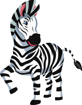zebraspecies-icons-cute-cartoon-sketch-563511