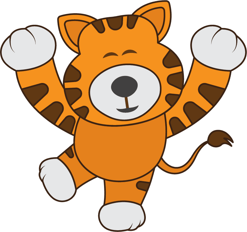 tiger cub cute funny cute baby tiger character with different emotions