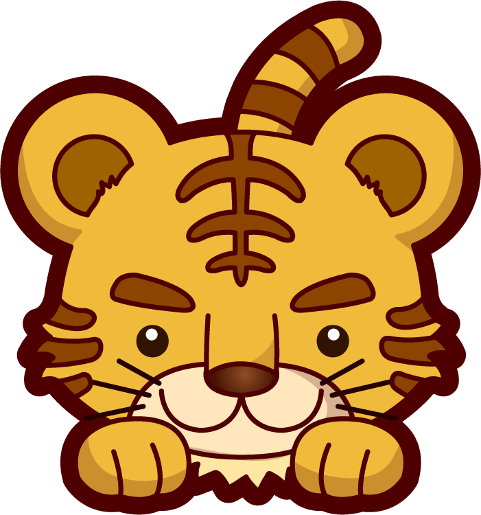 cute anthropomorphic tiger zodiac character illustration for playful digital art projects