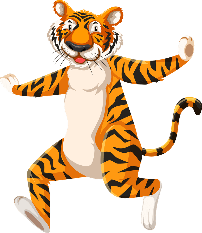tiger different types of wild animals in australia illustration