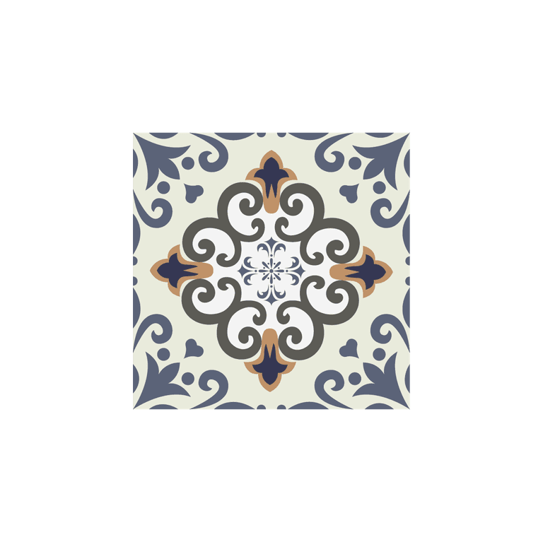 tile pattern template elegant retro symmetric shapes