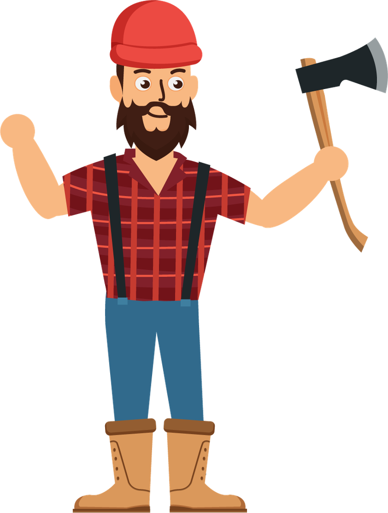 timber work element male tools icons