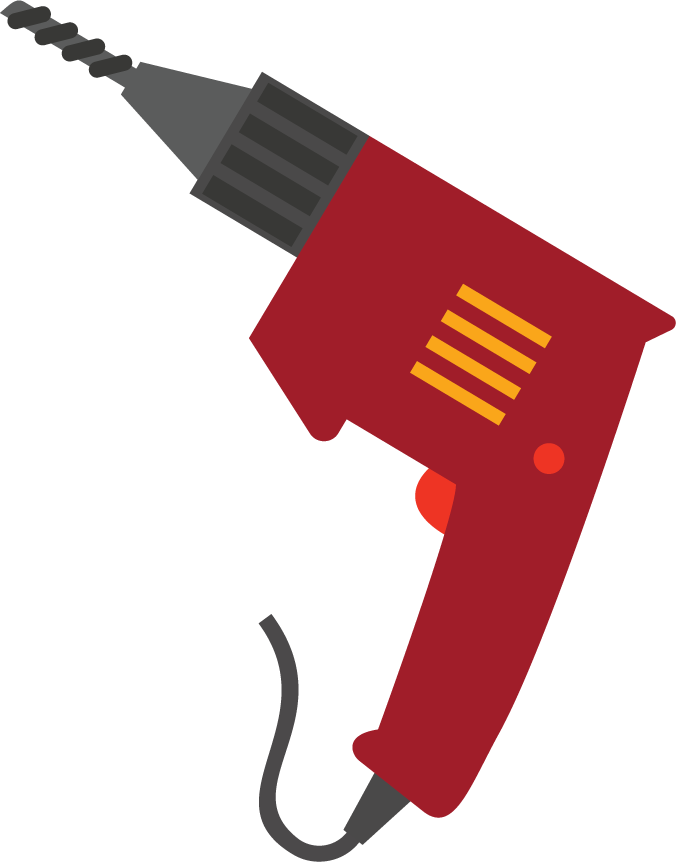 timber work element male tools icons