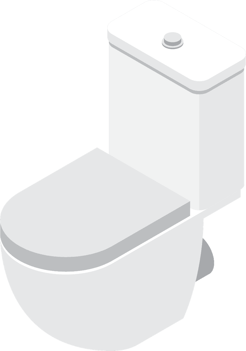 toilet sanitary engineering isometric icons for bathrooms, plumbing projects, and home renovations