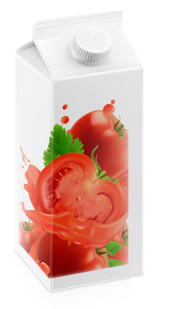 Tomato vegetables splash of juice vector