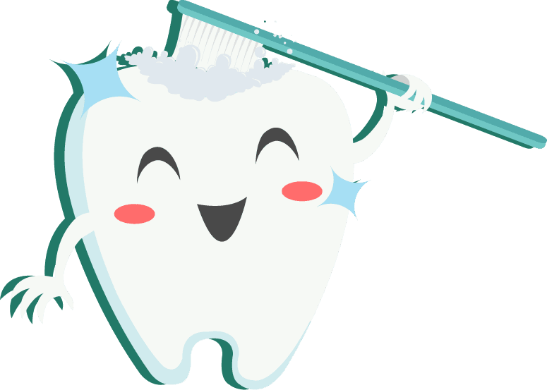 tooth dental elements cute stylized tooth icons