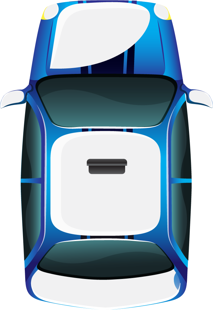 top view of different cars illustration
