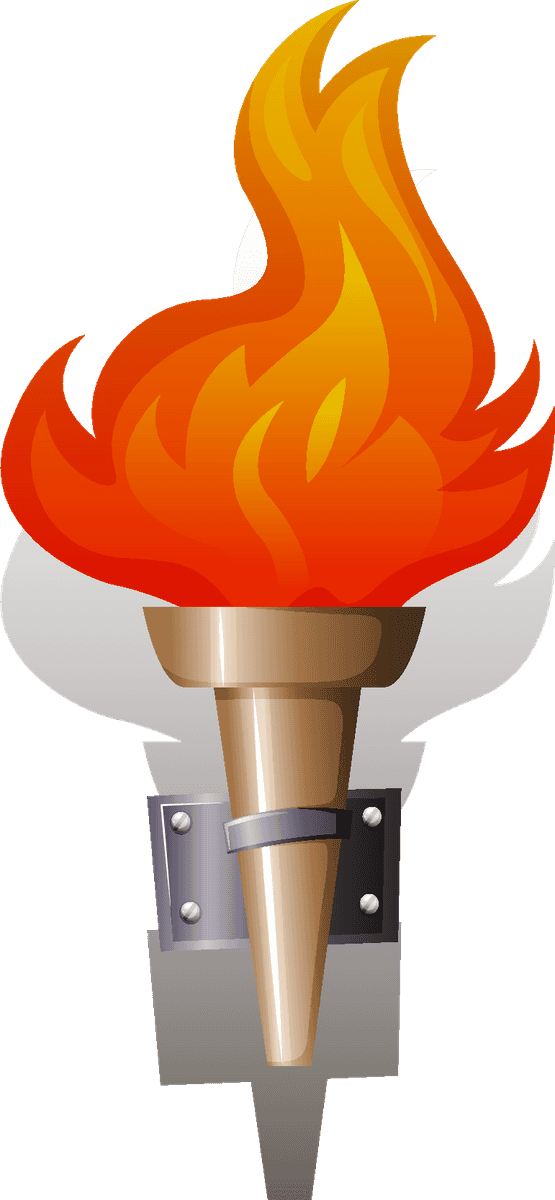 torch set medieval character for enhancing fantasy-themed creations and storytelling