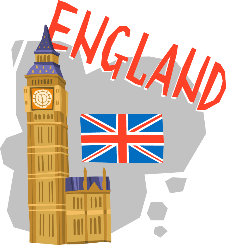 tourism vacation travel flat pictograms featuring iconic england landmarks and symbols