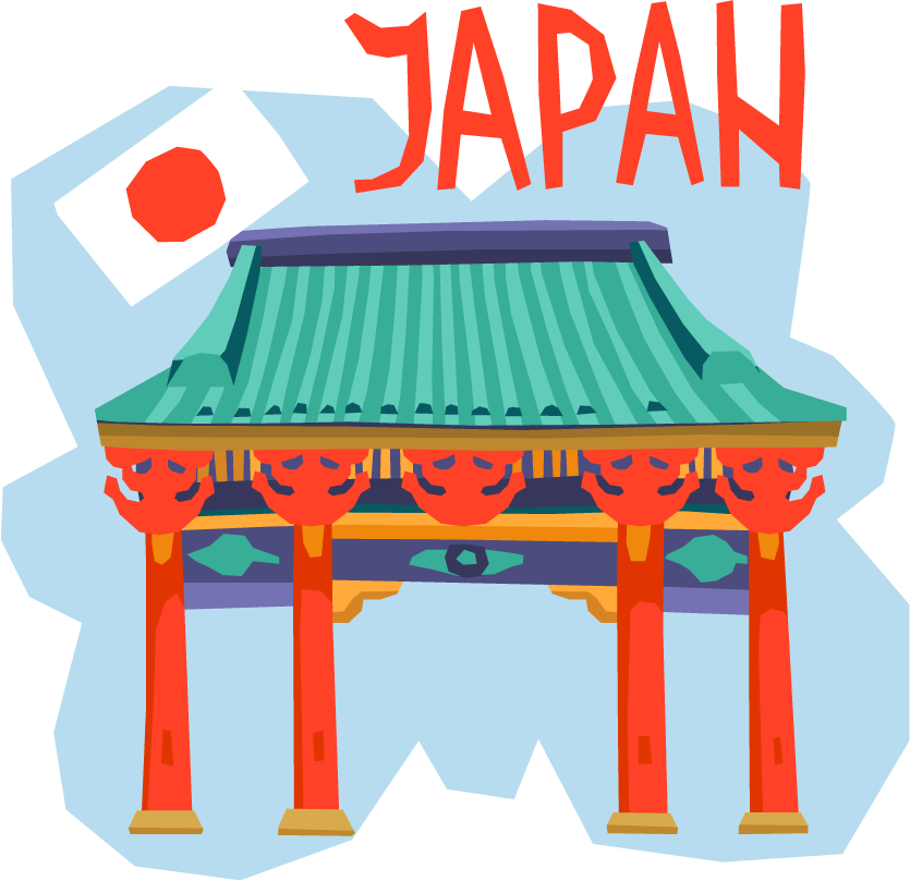 tourism vacation travel flat pictograms showcasing iconic japan architecture and culture for wanderlust lovers
