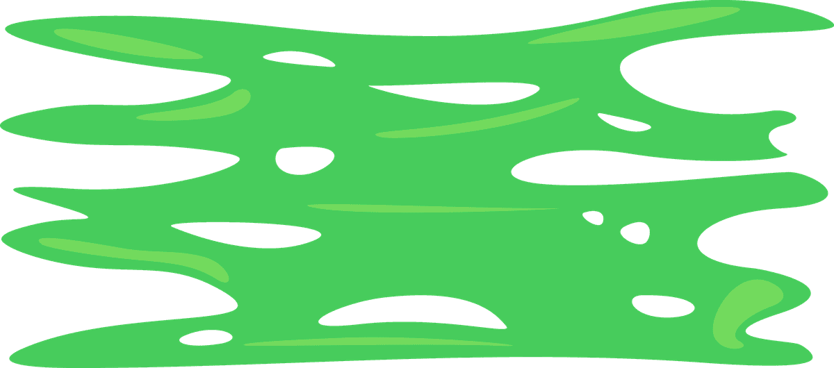 toxic various green slime flat style illustration for creative projects and themes