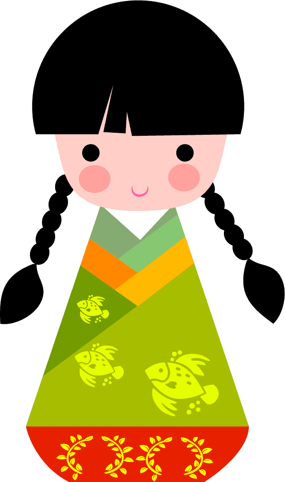Cute traditional Japanese dolls 