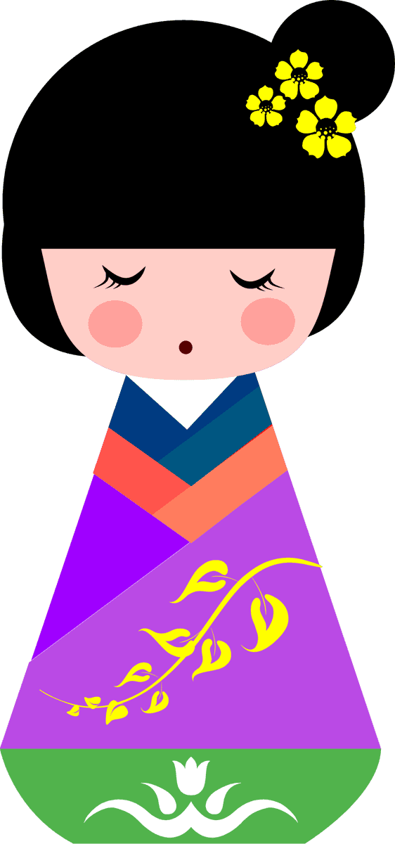 cute traditional japanese dolls with colorful attire and sweet expressions for celebration