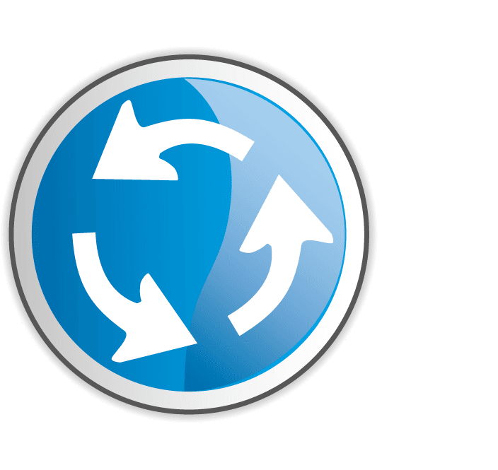 traffic signs traffic sign icons for roundabout navigation and driver awareness