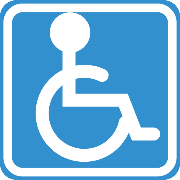 traffic signs traffic signs indicating accessibility for individuals with disabilities on various platforms