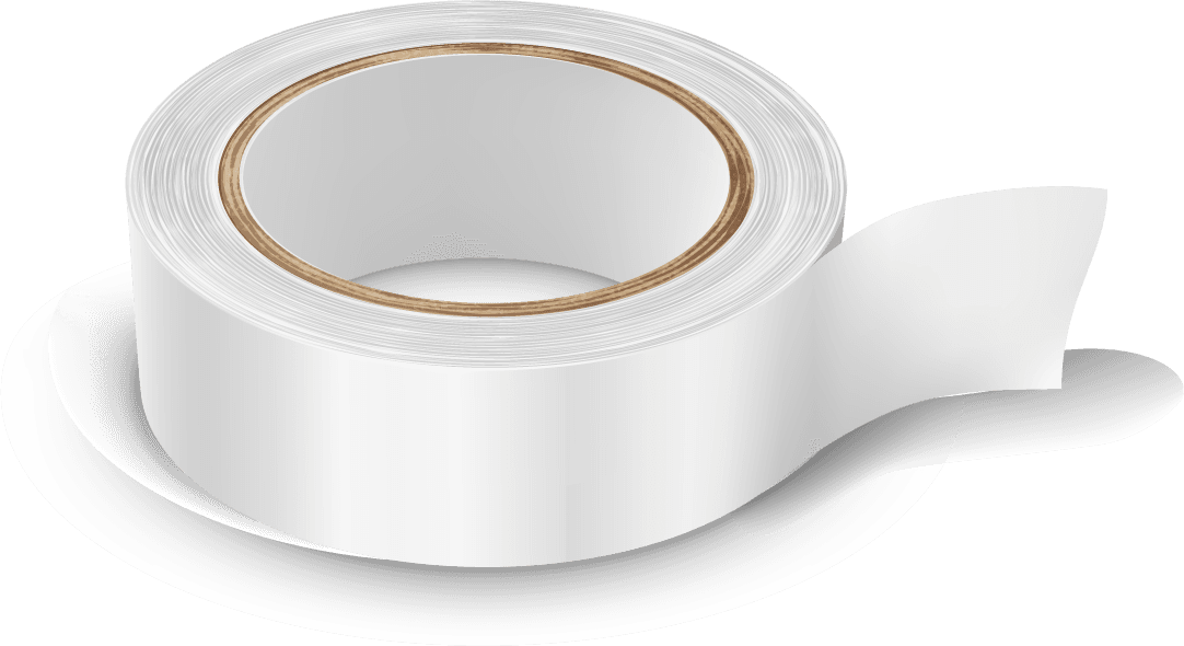transparent brown duct roll adhesive tape