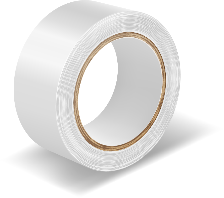 transparent brown duct roll adhesive tape