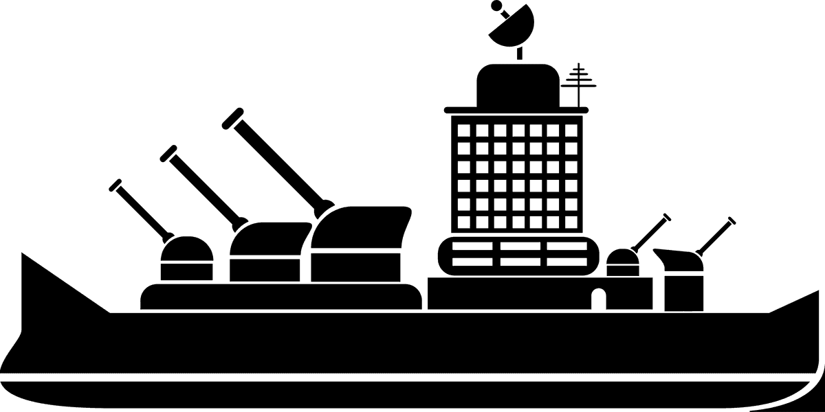 black water transportation icons for efficient marine logistics and navigation systems