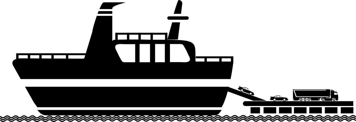 black water transportation icons for efficient and modern nautical navigation and logistics