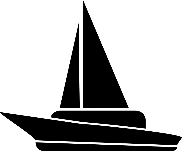 black water transportation icons for marine logistics, shipping, and navigation services