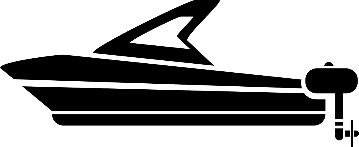 black water transportation icons for maritime logistics and shipping services illustration