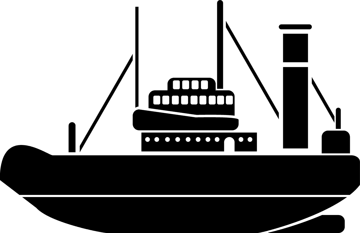 black water transportation icons for efficient maritime logistics and navigation solutions