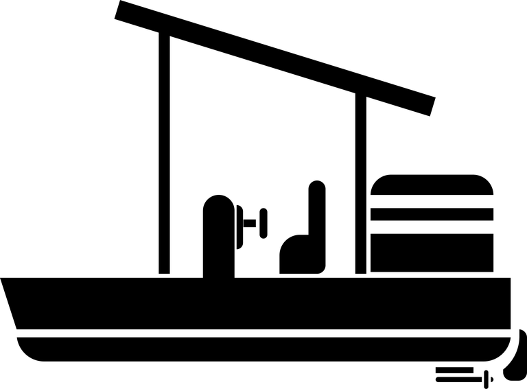 black water transportation icons for efficient shipping and logistics in urban areas