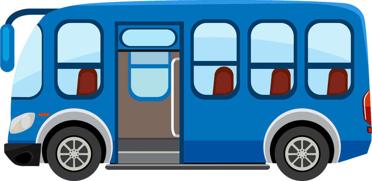 colorful transportation vehicle kids style illustration of a friendly bus for fun learning