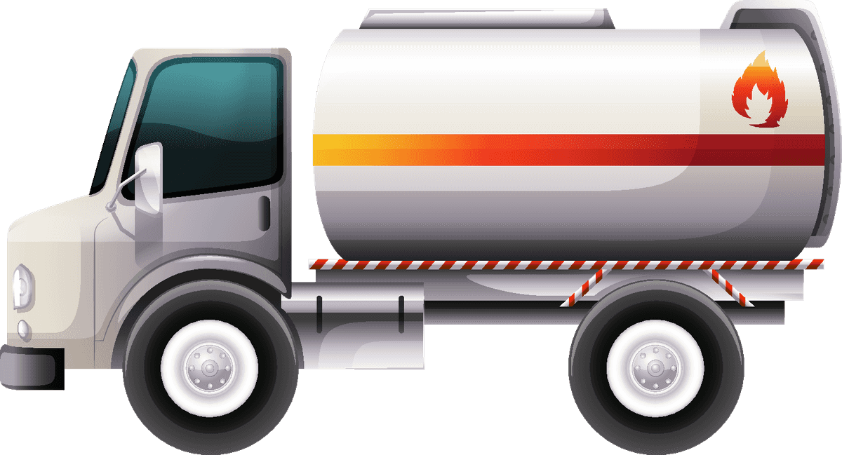 transportation vehicle kids style illustration featuring a cartoon fuel truck for playful learning