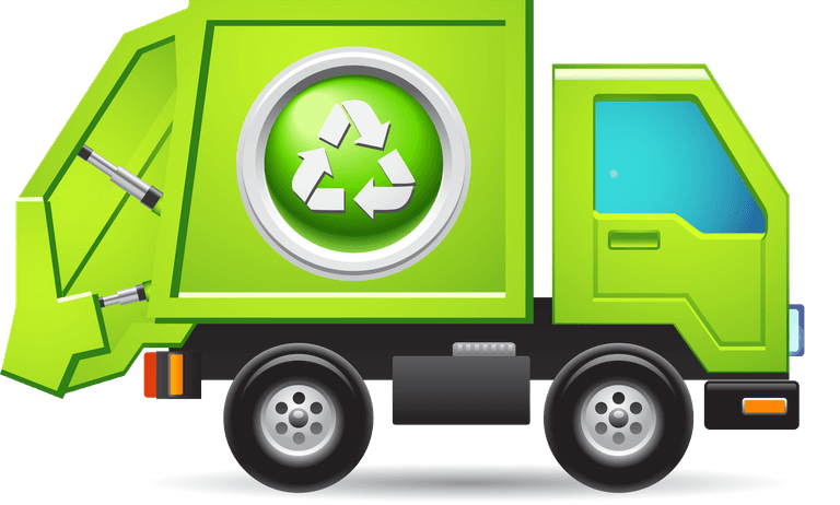 trash car eco bio green vehicle set