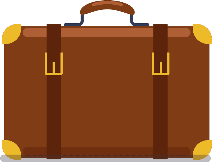 travel bags luggage color heap baggage travel trip illustration