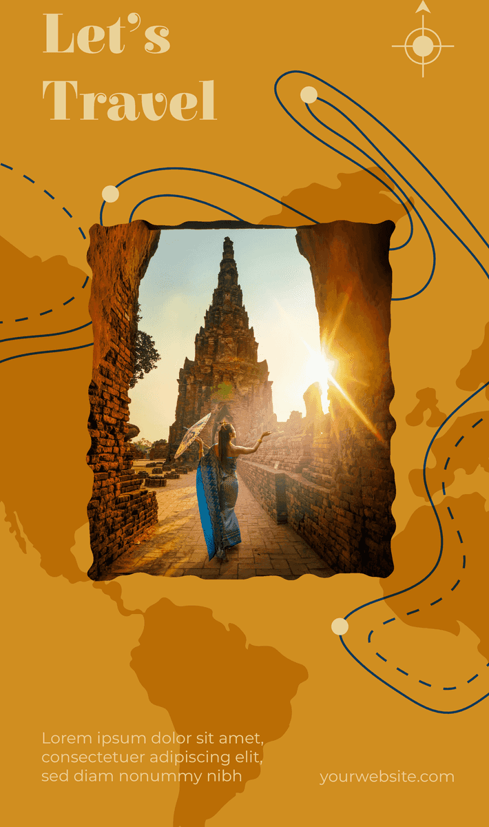 travel safety promotional posters with inspiring destinations and travel tips for safe adventures