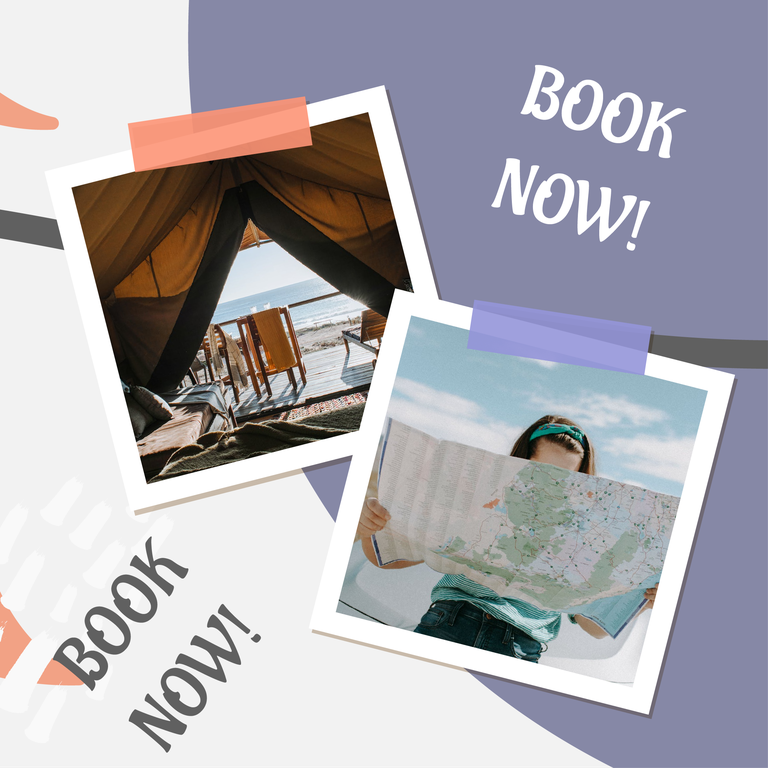 travel promotion instagram post template for adventurous exploration and booking excitement