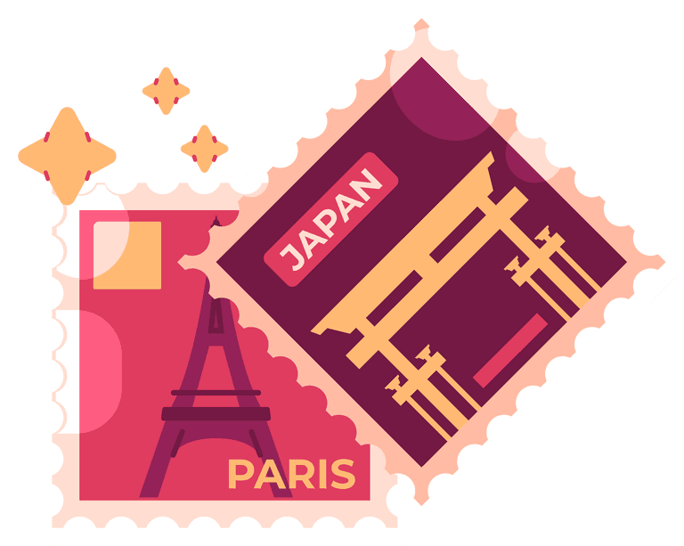 tourism and travel stickers