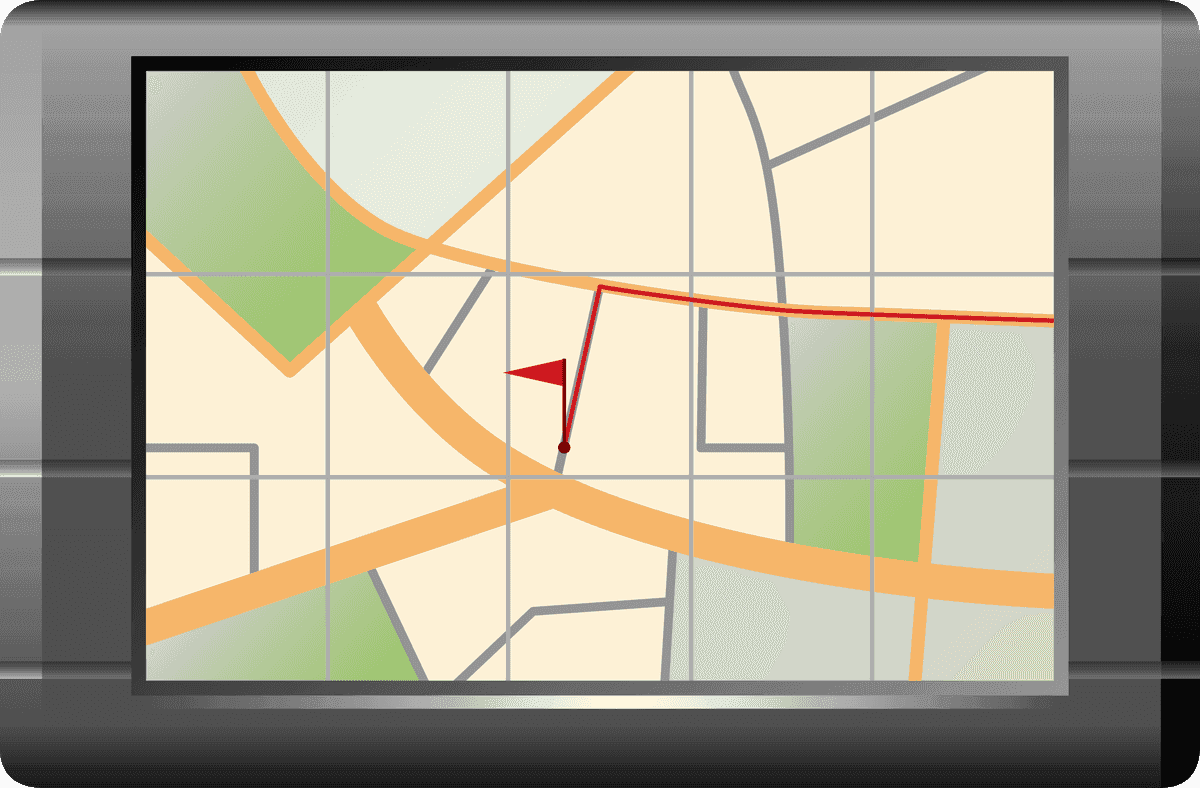 travel travel icon vector for navigation maps with highlighted route marker